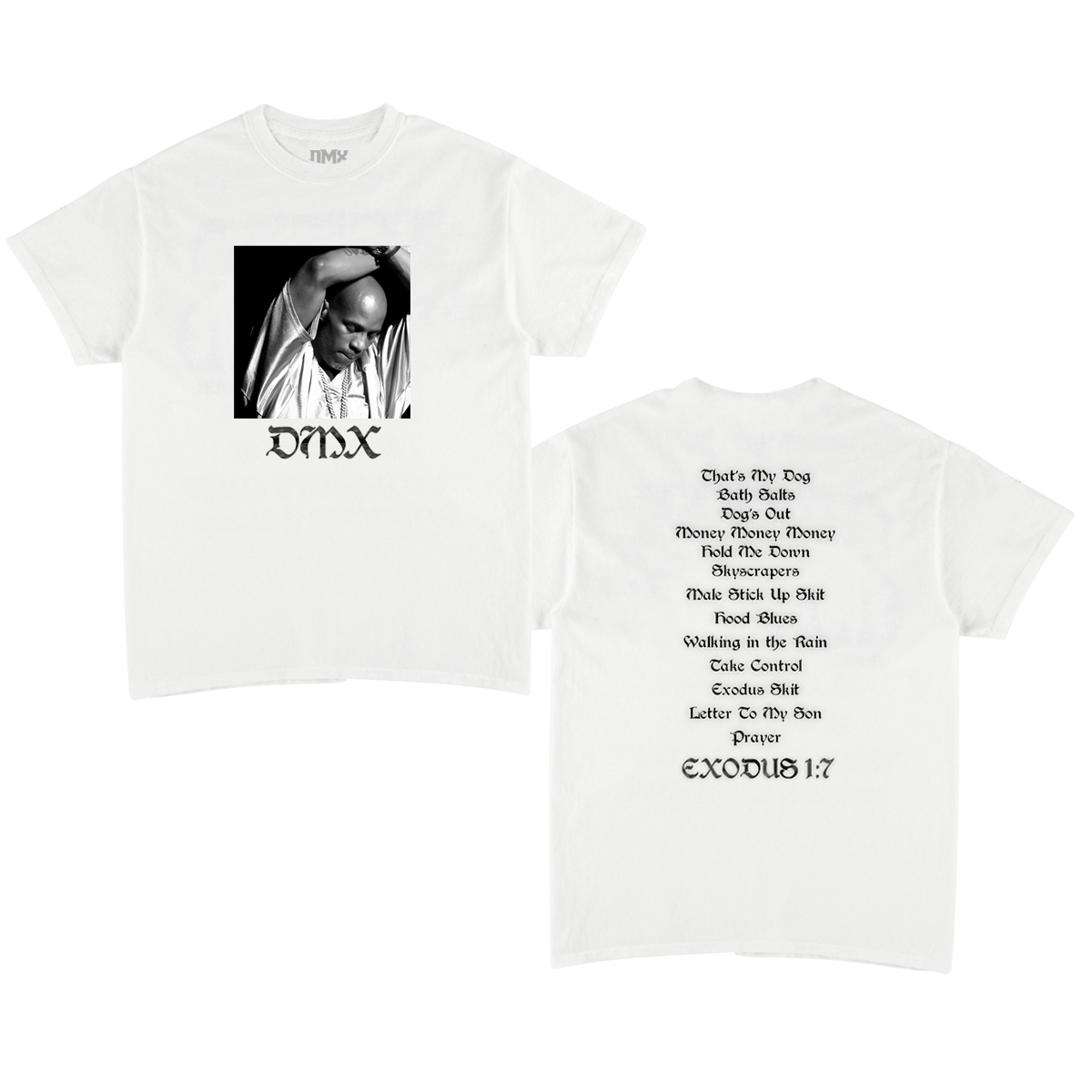 Exodus White Photo Tee-DMX